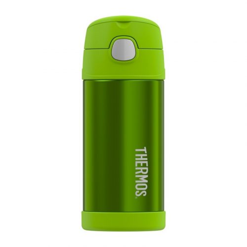 Thermos, Gyerek termosz szívószállal, lime, 355 ml