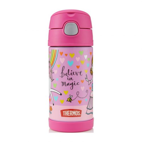 Thermos, Gyerek termosz szívószállal, egyszarvús, 355 ml