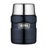 Thermos, Termosz ételekhez összerakható kanállal és bögrével, sötétkék, 470 ml