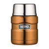 Thermos, Termosz ételekhez összerakható kanállal és bögrével, rézszinű, 470 ml