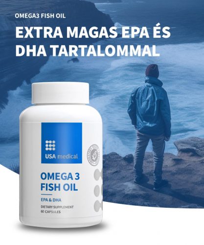 Omega 3 halolaj kapszula magas EPA & DHA tartalommal 60 db